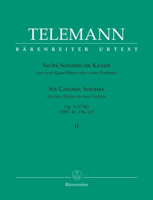 Six Canonic Sonatas For Two Violins