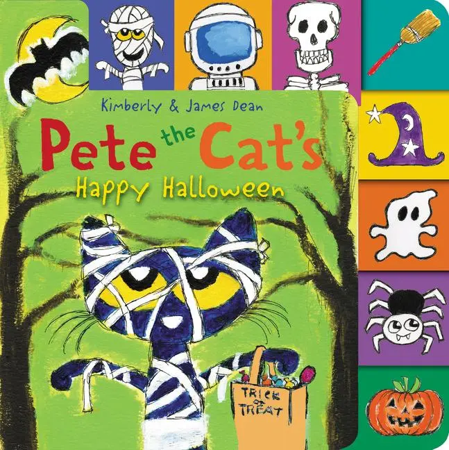 Cover: 9780062868442 | Pete the Cat's Happy Halloween | A Tabbed Board Book for Kids | Buch