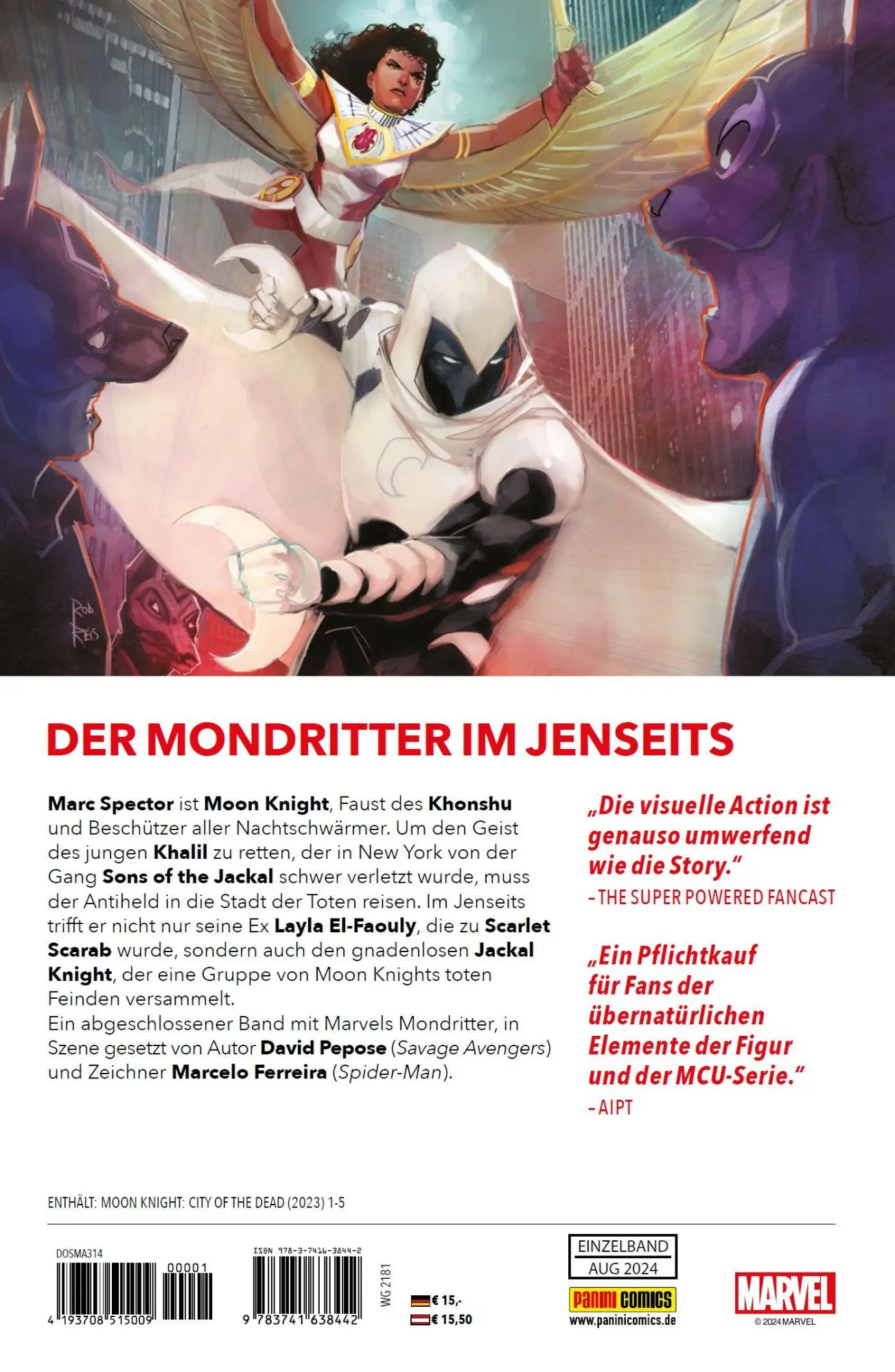 Rückseite: 9783741638442 | Moon Knight: Stadt der Toten | David Pepose | Taschenbuch | 132 S.