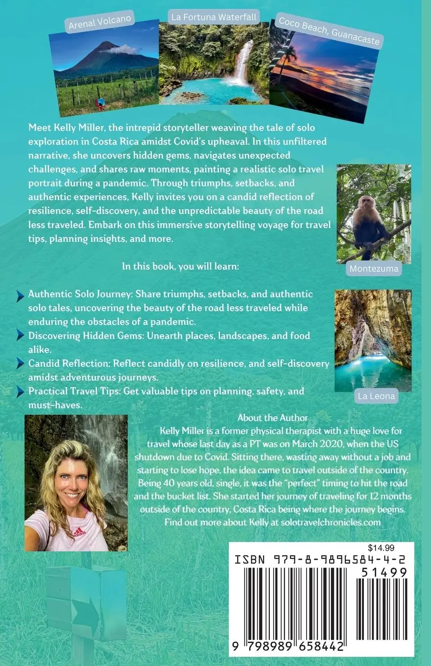 Rückseite: 9798989658442 | The Costa Rica Experience | Solo Traveling Against the Odds | Miller