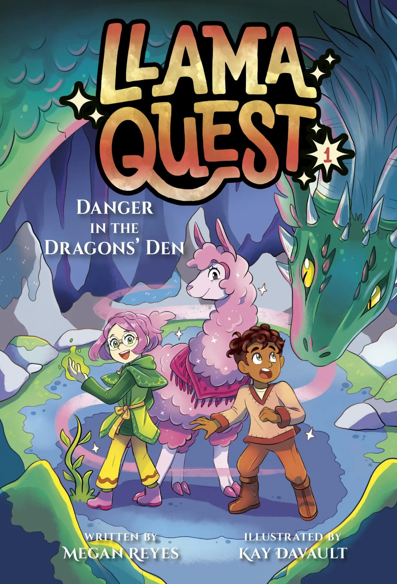 Cover: 9780593808542 | Llama Quest #1 | Danger in the Dragons' Den | Megan Reyes | Buch