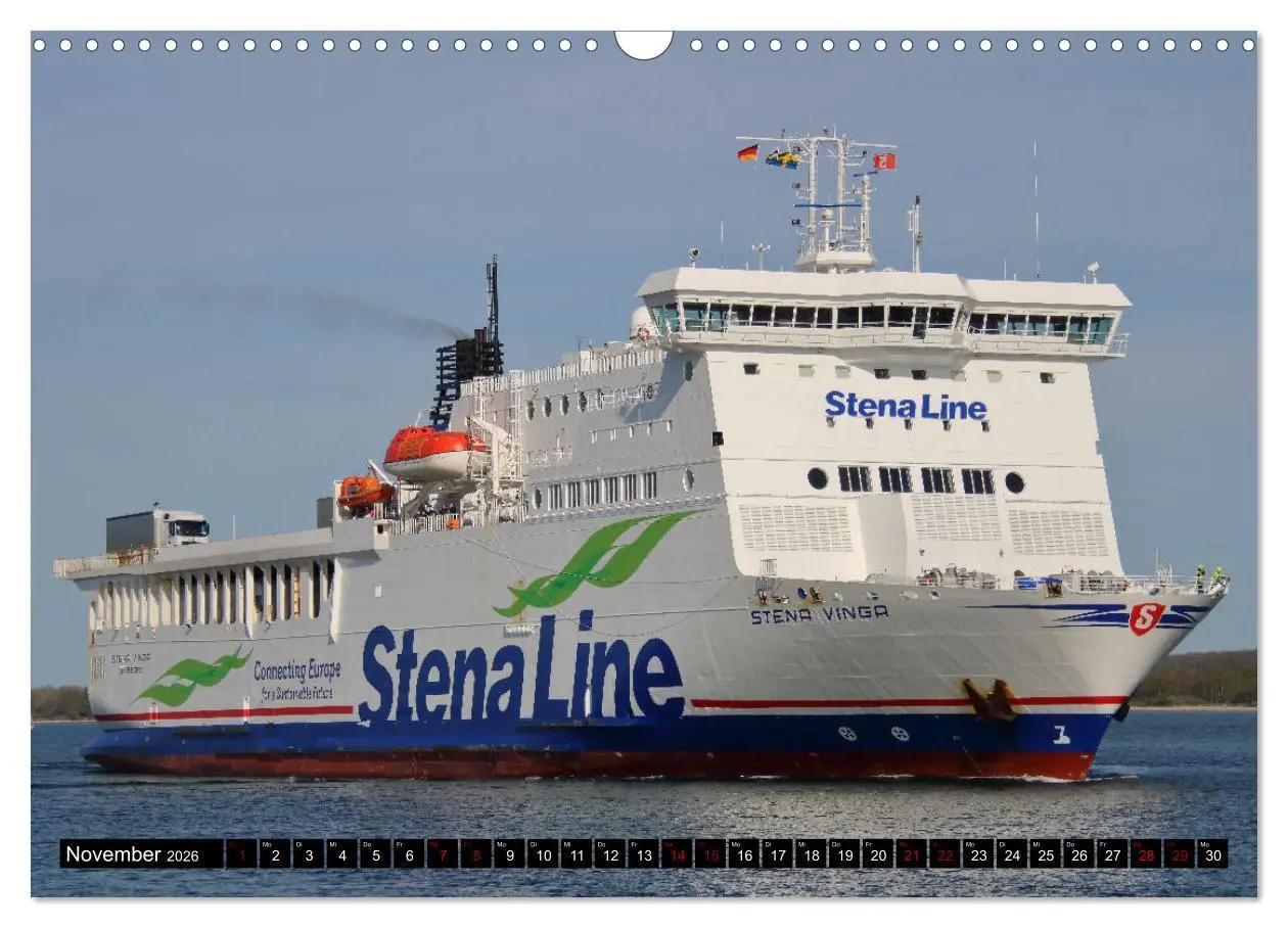Bild: 9783457598542 | Shipspotting Travemünde (Wandkalender 2026 DIN A3 quer), CALVENDO...