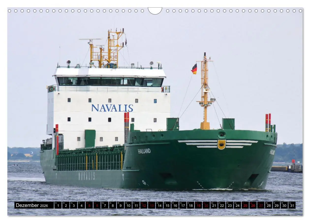 Bild: 9783457598542 | Shipspotting Travemünde (Wandkalender 2026 DIN A3 quer), CALVENDO...