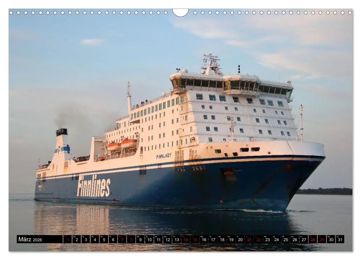 Bild: 9783457598542 | Shipspotting Travemünde (Wandkalender 2026 DIN A3 quer), CALVENDO...