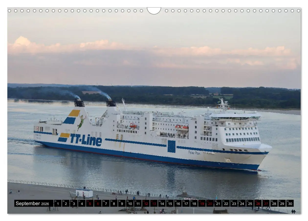 Bild: 9783457598542 | Shipspotting Travemünde (Wandkalender 2026 DIN A3 quer), CALVENDO...