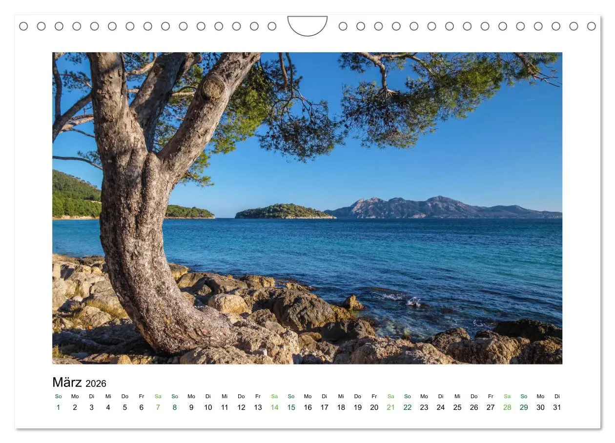 Bild: 9783457808542 | Sehnsucht nach Mallorca (Wandkalender 2026 DIN A4 quer), CALVENDO...