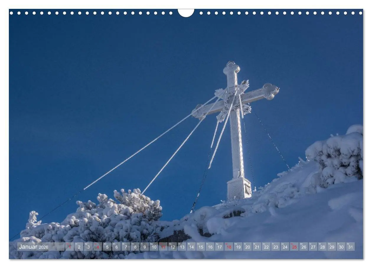 Bild: 9783457978542 | Gipfelkreuze auf bayerischen Bergen (Wandkalender 2026 DIN A3...