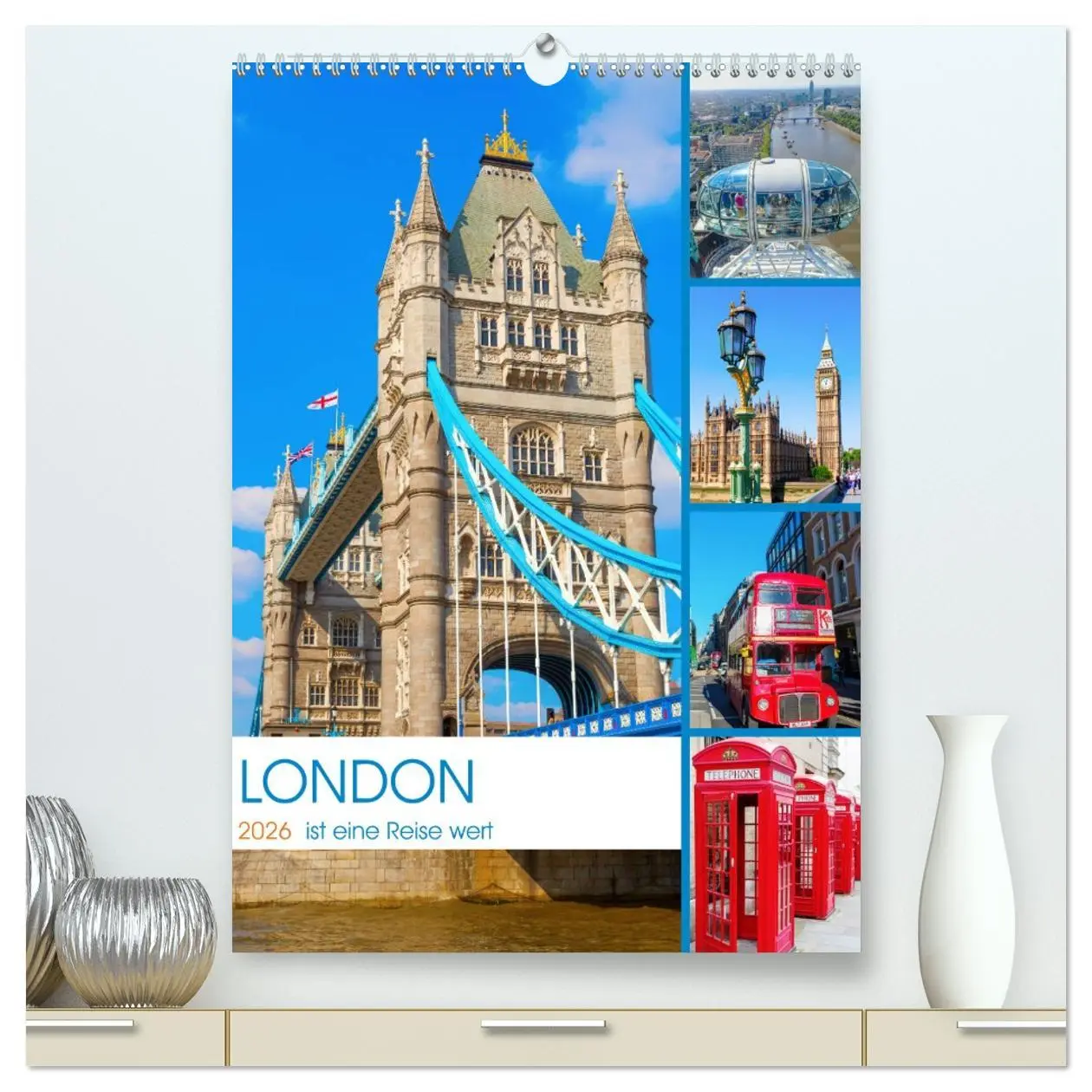 Cover: 9783516378542 | London ist eine Reise wert (hochwertiger Premium Wandkalender 2026...