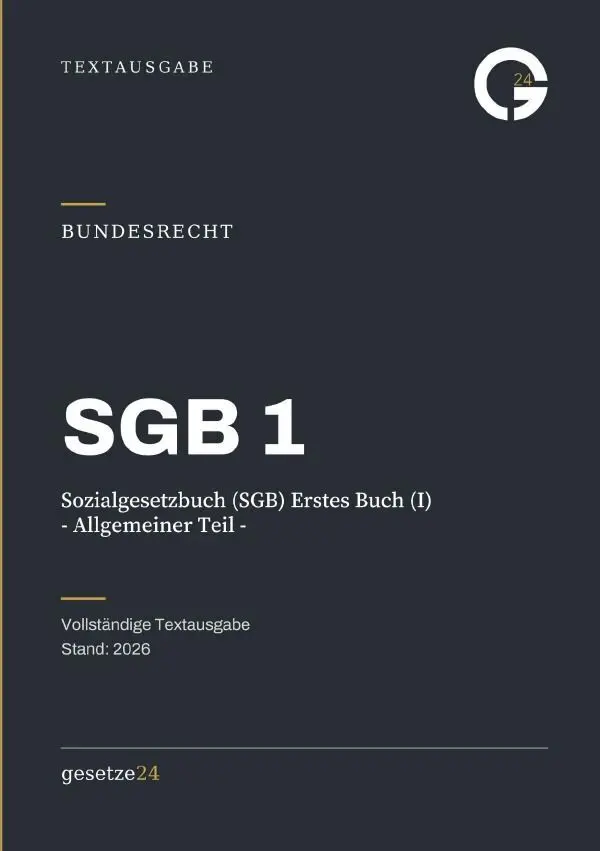 Cover: 9783565578542 | SGB 1 - Sozialgesetzbuch (SGB) Erstes Buch (I) - Allgemeiner Teil -