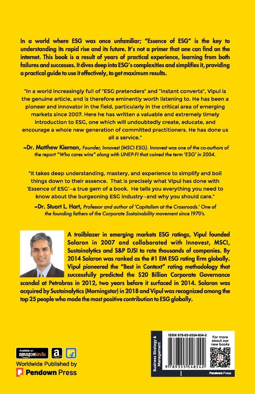Rückseite: 9789355548542 | Essence of ESG | A Practitioner's Perspective | Vipul Arora | Buch