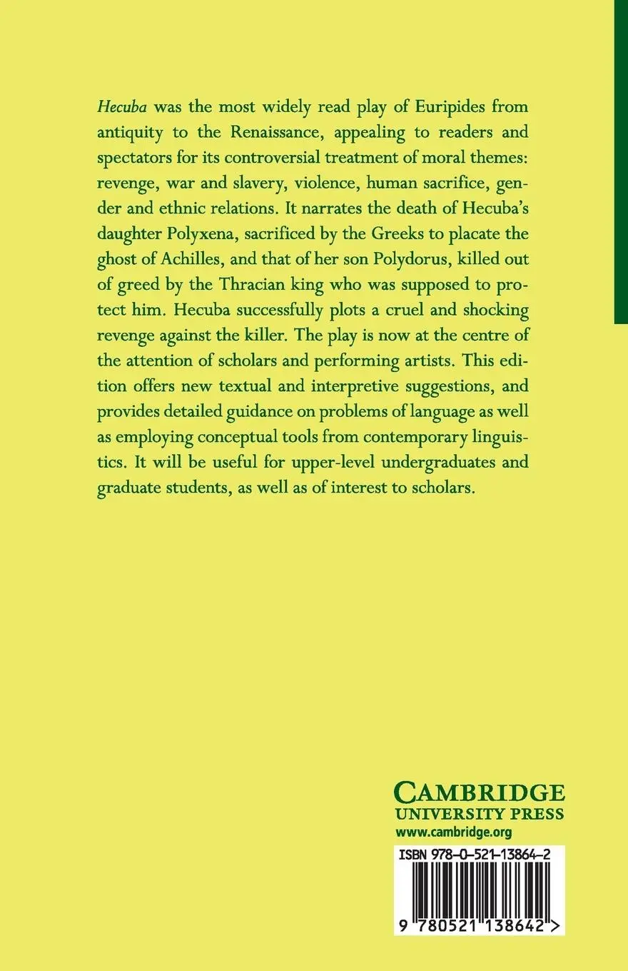 Rückseite: 9780521138642 | Euripides | Hecuba | Luigi Battezzato | Taschenbuch | Englisch | 2018