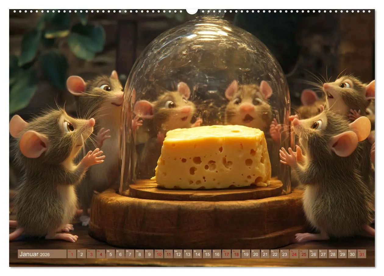 Bild: 9783457278642 | Mäuse würden Käse kaufen (hochwertiger Premium Wandkalender 2026...