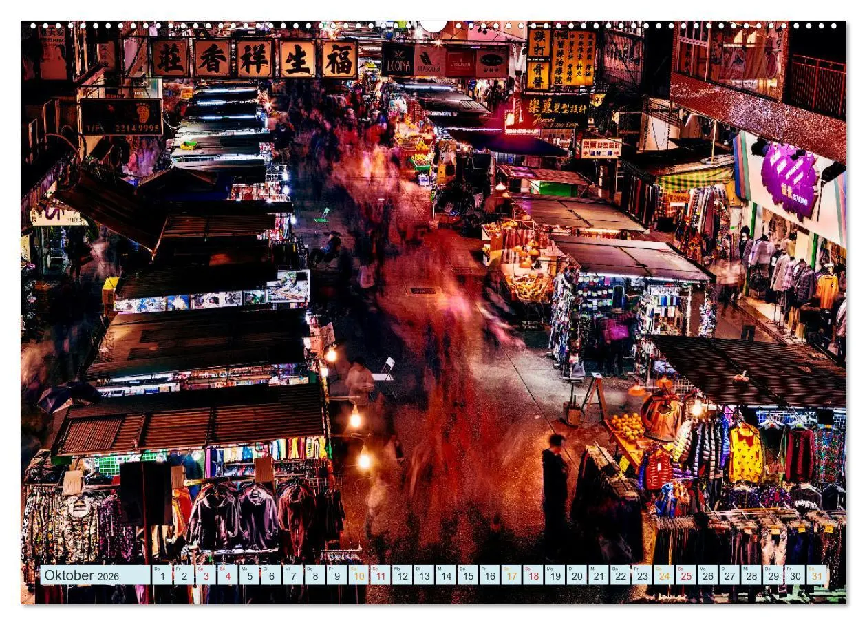 Bild: 9783457658642 | Hongkong Street (Wandkalender 2026 DIN A2 quer), CALVENDO...