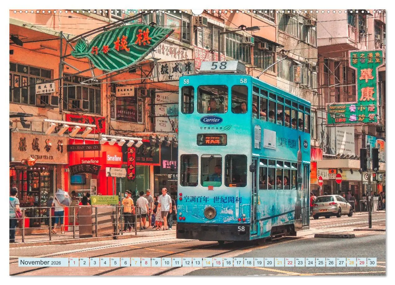 Bild: 9783457658642 | Hongkong Street (Wandkalender 2026 DIN A2 quer), CALVENDO...