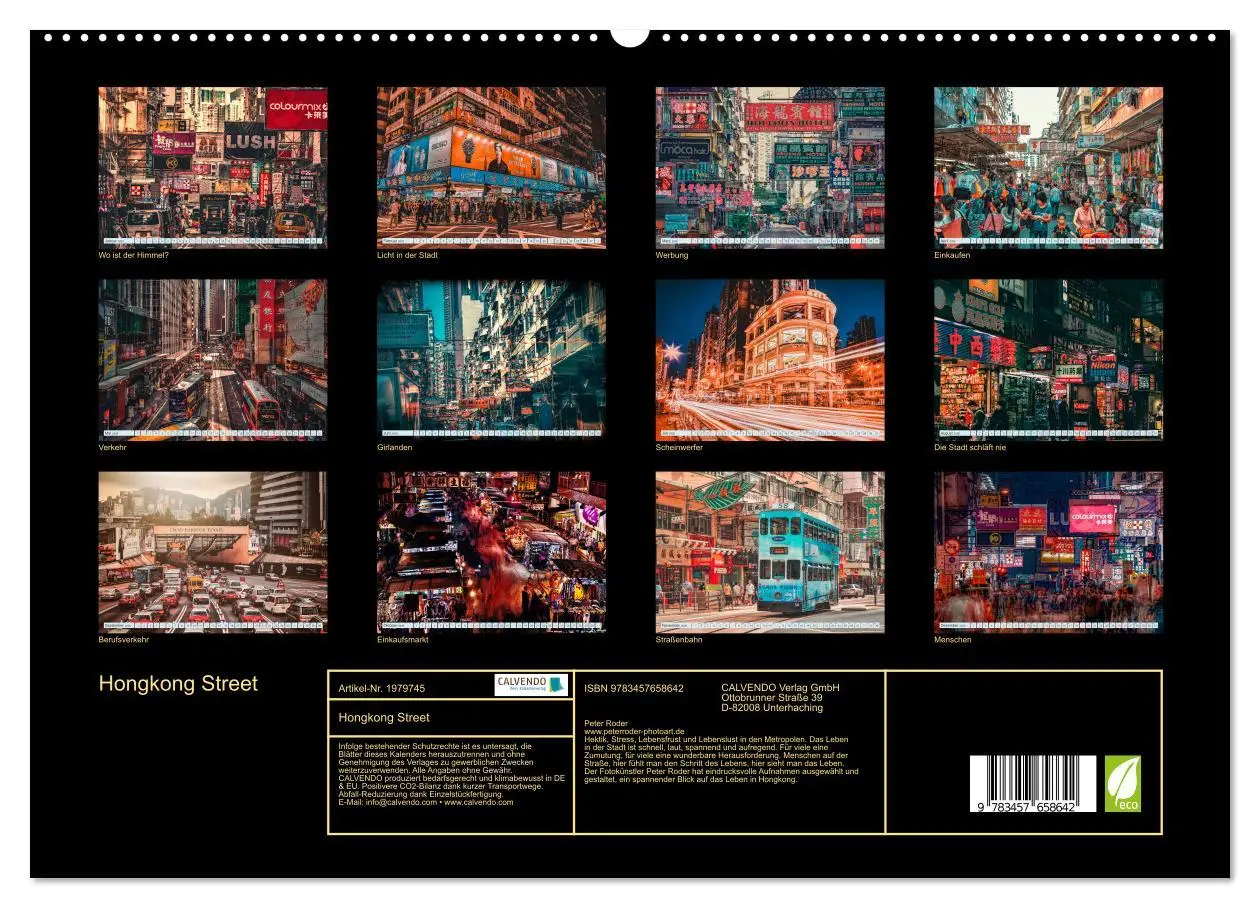 Bild: 9783457658642 | Hongkong Street (Wandkalender 2026 DIN A2 quer), CALVENDO...