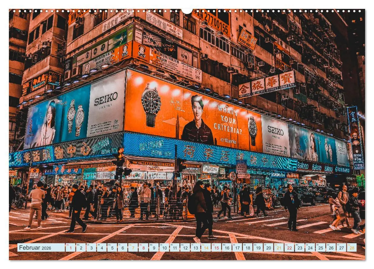 Bild: 9783457658642 | Hongkong Street (Wandkalender 2026 DIN A2 quer), CALVENDO...