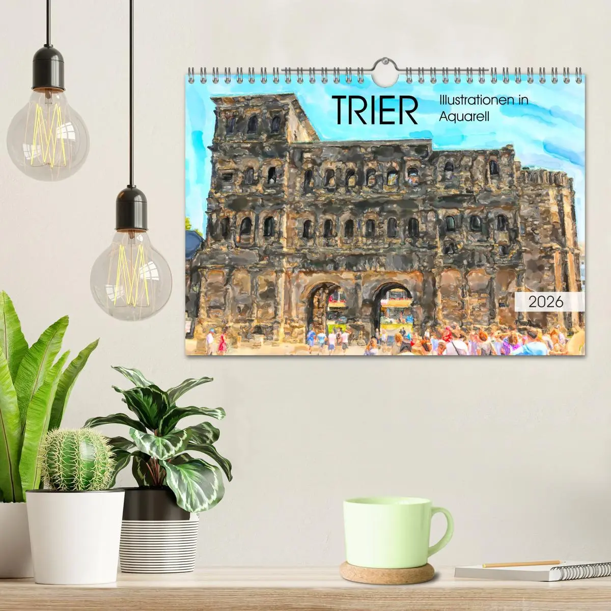 Bild: 9783457728642 | Trier - Illustrationen in Aquarell (Wandkalender 2026 DIN A4 quer),...