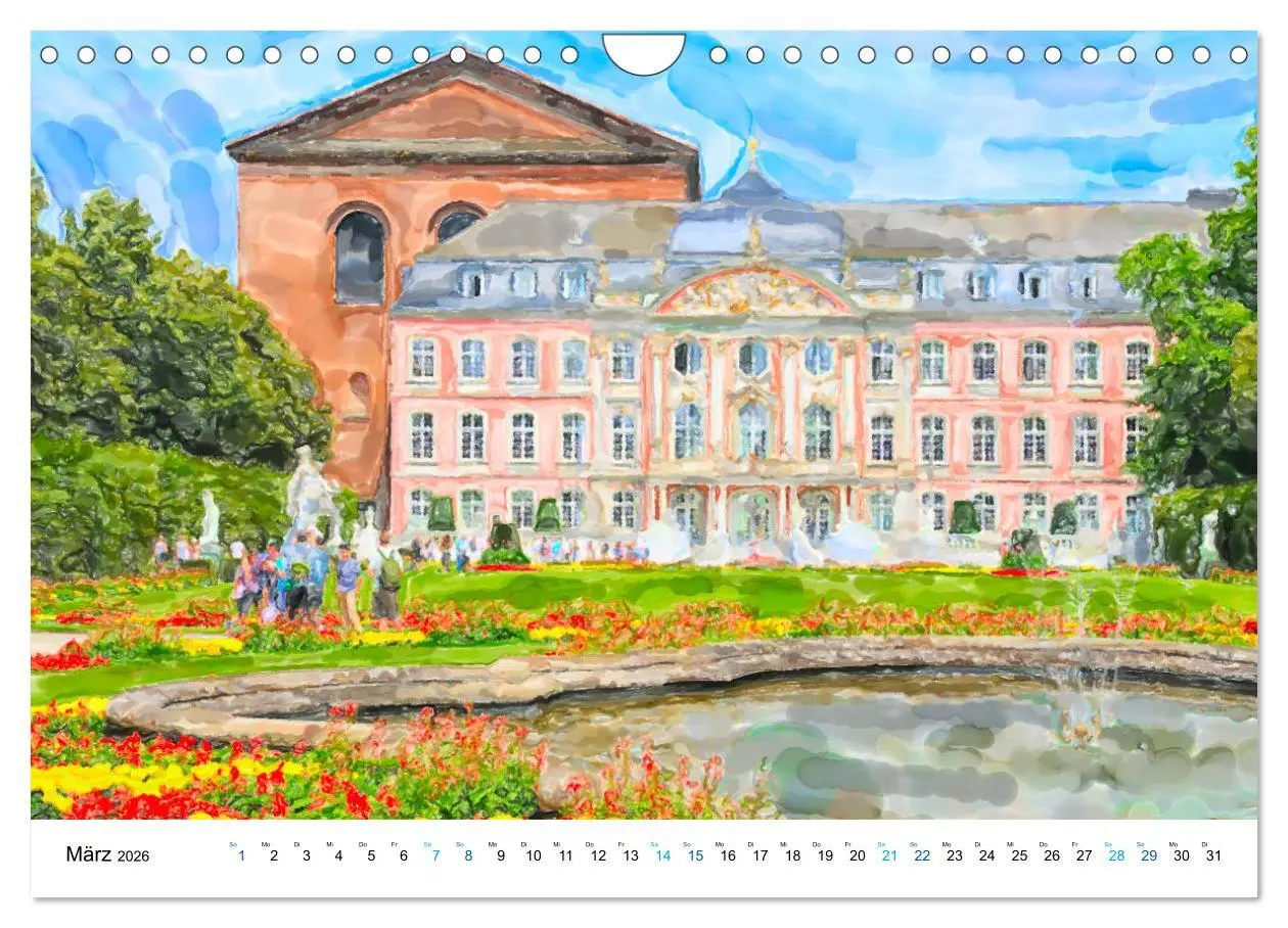 Bild: 9783457728642 | Trier - Illustrationen in Aquarell (Wandkalender 2026 DIN A4 quer),...