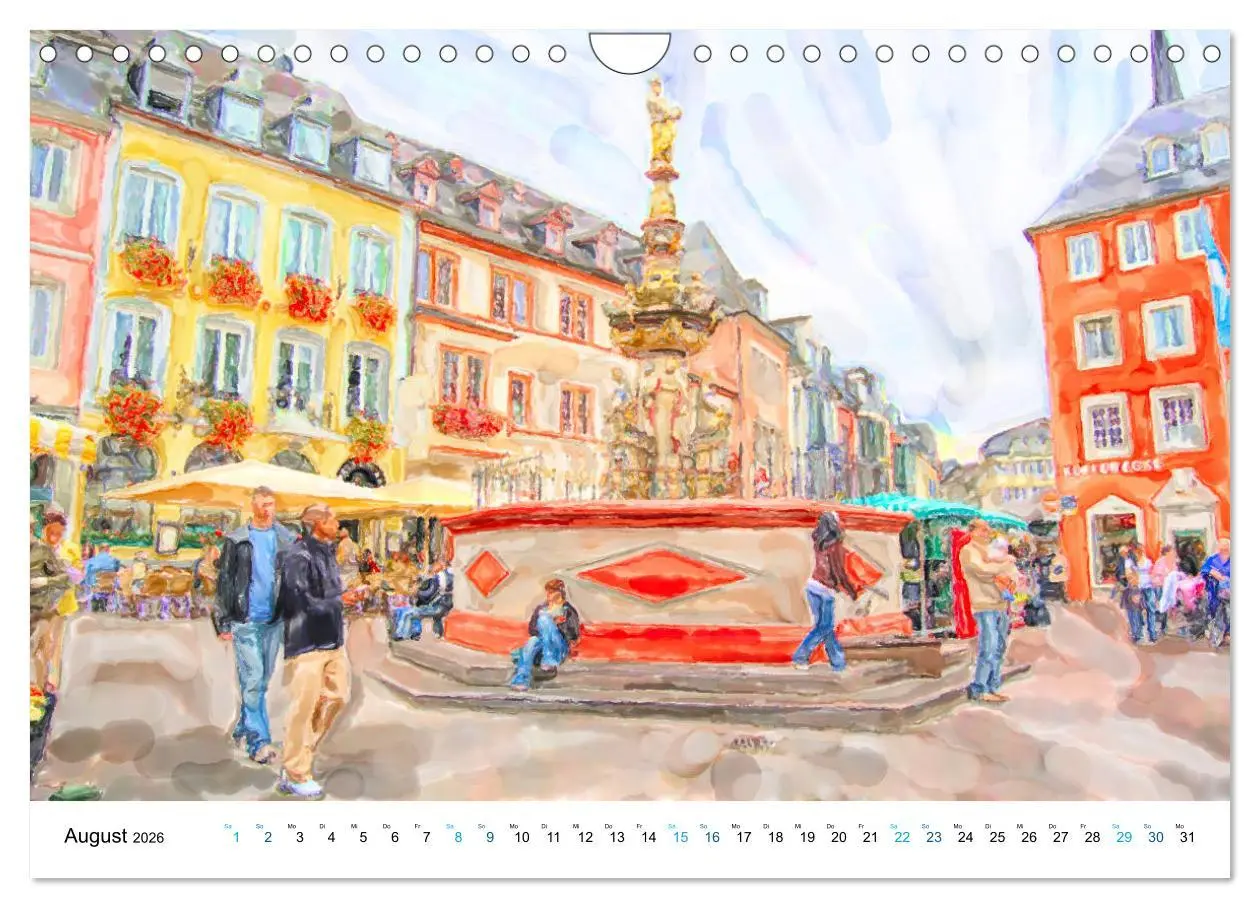 Bild: 9783457728642 | Trier - Illustrationen in Aquarell (Wandkalender 2026 DIN A4 quer),...