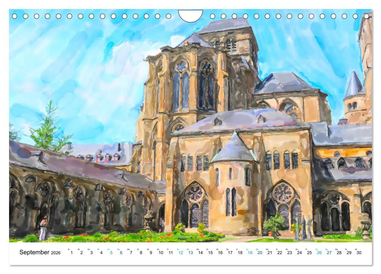 Bild: 9783457728642 | Trier - Illustrationen in Aquarell (Wandkalender 2026 DIN A4 quer),...