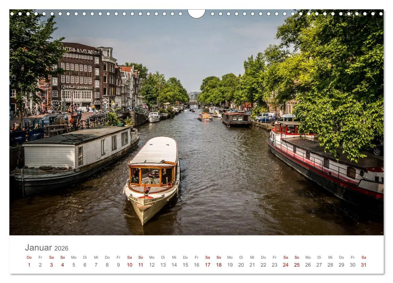 Bild: 9783457898642 | Amsterdam - Wasserstraßen und Grachten (Wandkalender 2026 DIN A3...