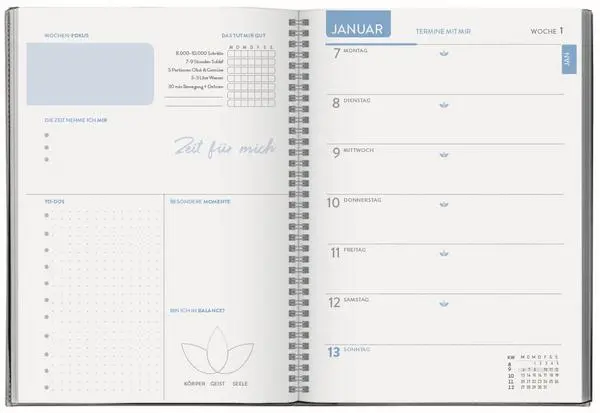 Bild: 9783731888642 | Terminkalender Selfcare-Planer 2026 | Verlag Korsch | Buch | 144 S.