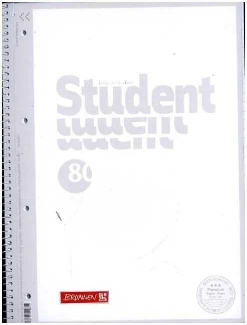 Cover: 4061947118742 | Collegeblock A4 white Lin. 27 | 2025 | Brunnen | EAN 4061947118742