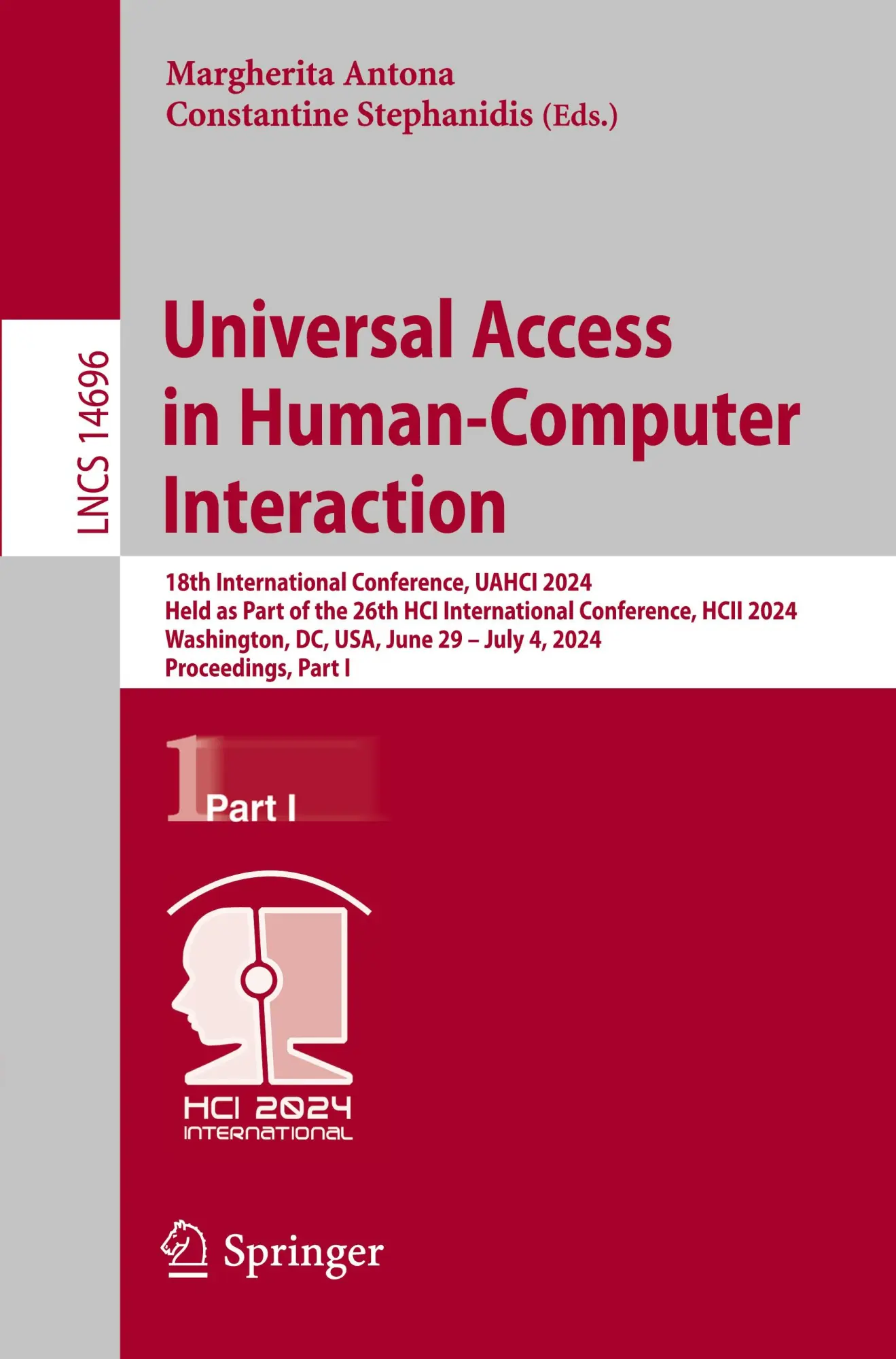 Universal Access in Human-Computer Interaction: 18th International Conference, UAHCI 2024, Held as Part of the 26th HCI International Conference, HCII ... Notes in Computer Science, 14696, Band 14696)