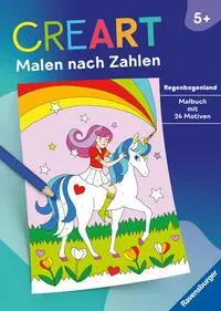 Cover: 9783473488742 | CreArt Malen nach Zahlen ab 5: Regenbogenland | Isabelle Metzen | Buch
