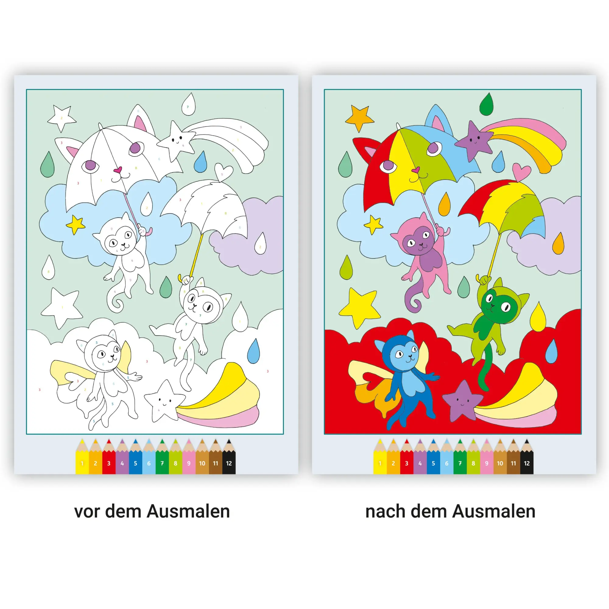 Bild: 9783473488742 | CreArt Malen nach Zahlen ab 5: Regenbogenland | Isabelle Metzen | Buch