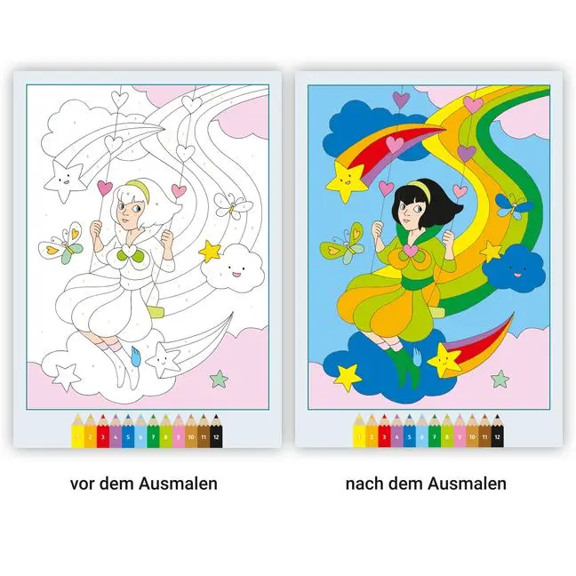 Bild: 9783473488742 | CreArt Malen nach Zahlen ab 5: Regenbogenland | Isabelle Metzen | Buch