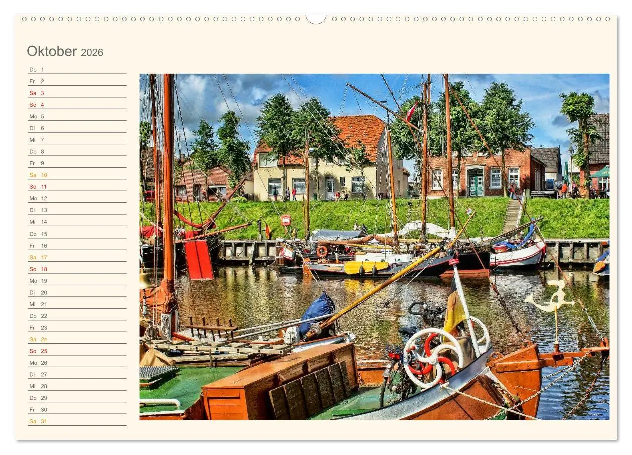 Bild: 9783516118742 | Ostfriesland - Museumshafen Carolinensiel (Wandkalender 2026 DIN A2...