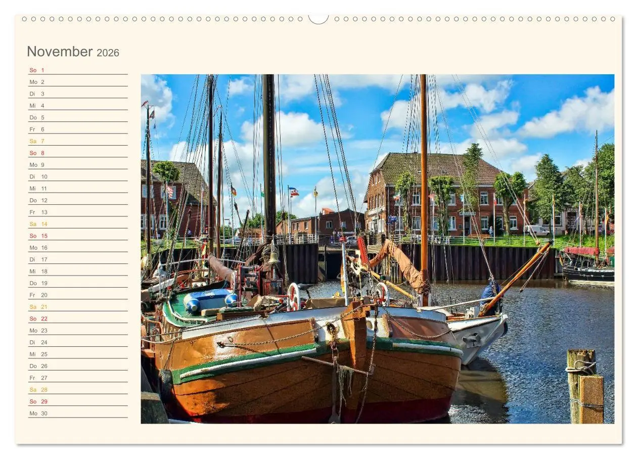 Bild: 9783516118742 | Ostfriesland - Museumshafen Carolinensiel (Wandkalender 2026 DIN A2...