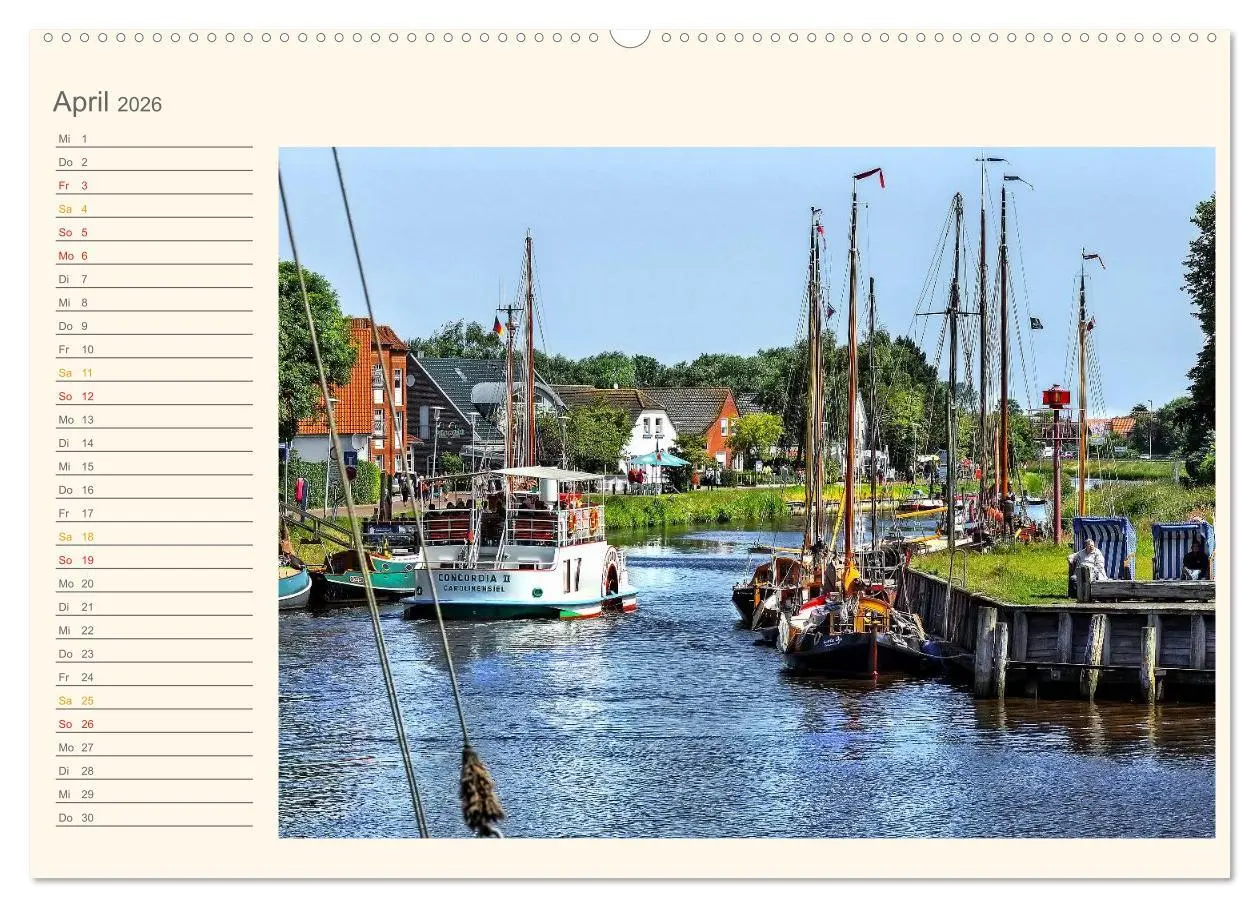 Bild: 9783516118742 | Ostfriesland - Museumshafen Carolinensiel (Wandkalender 2026 DIN A2...