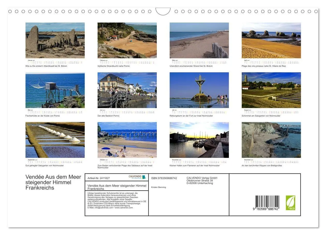 Bild: 9783569688742 | Vendée Aus dem Meer steigender Himmel Frankreichs (Wandkalender...