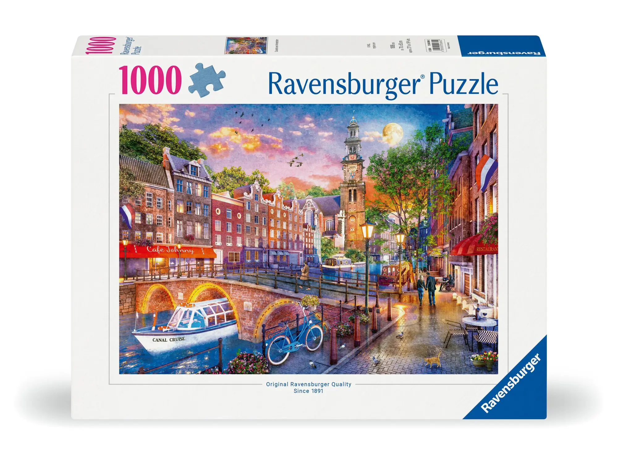 Cover: 4005555008842 | Erwachsenenpuzzle 1000 Teile - Sonnenuntergang Amsterdam | Spiel