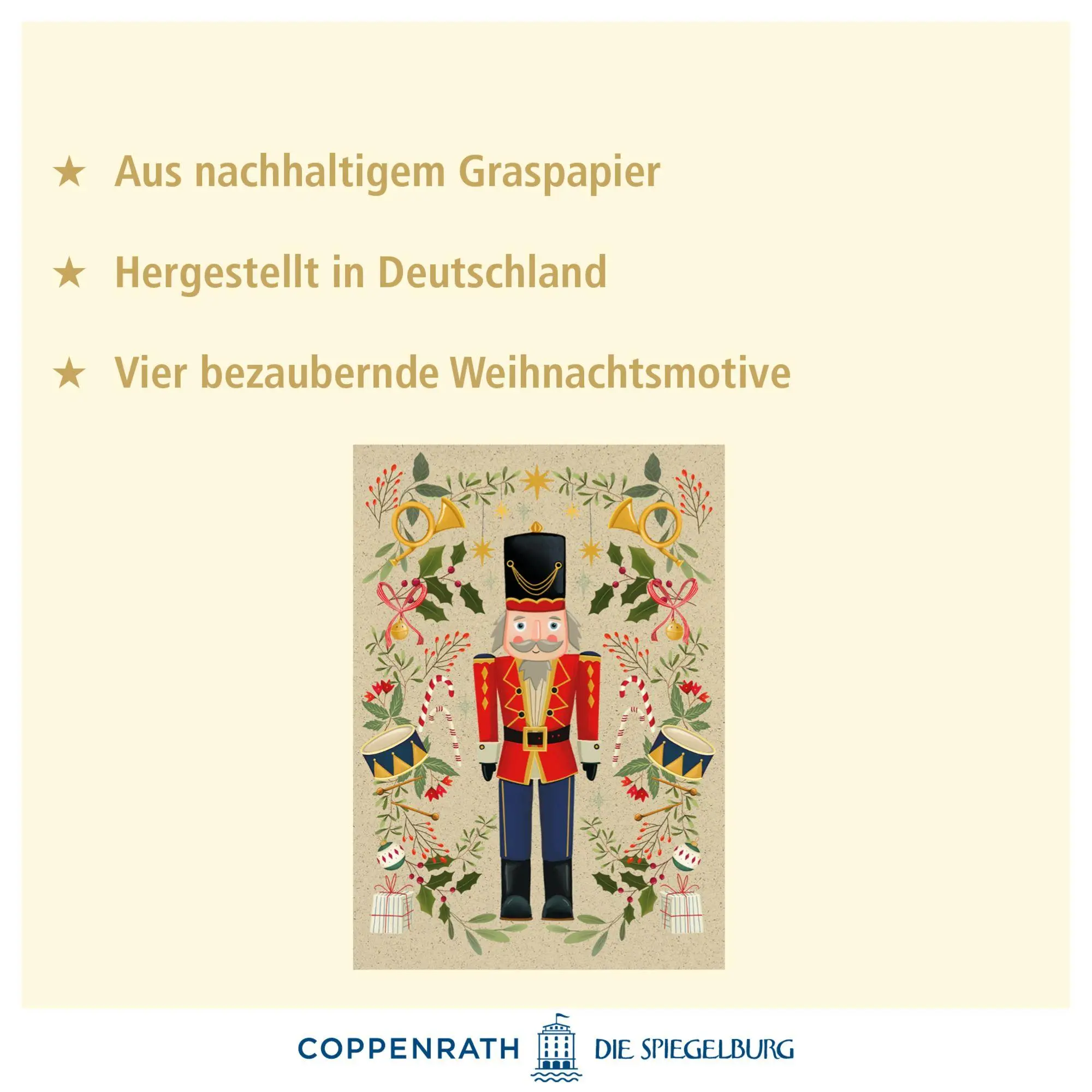 Bild: 4050003958842 | A5-Graspapier-Adventskalender - Weihnachtszauber | Nicola Evans | 4 S.
