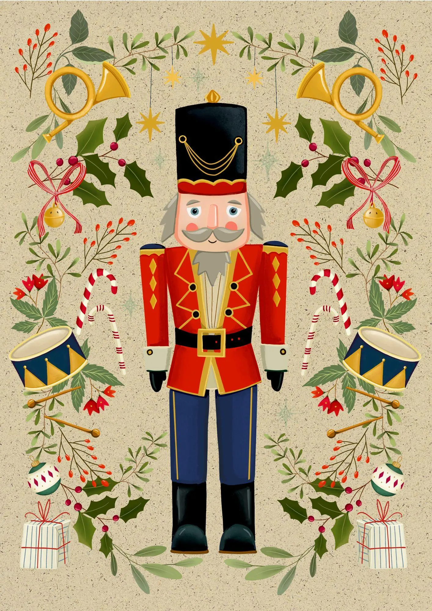 Bild: 4050003958842 | A5-Graspapier-Adventskalender - Weihnachtszauber | Nicola Evans | 4 S.