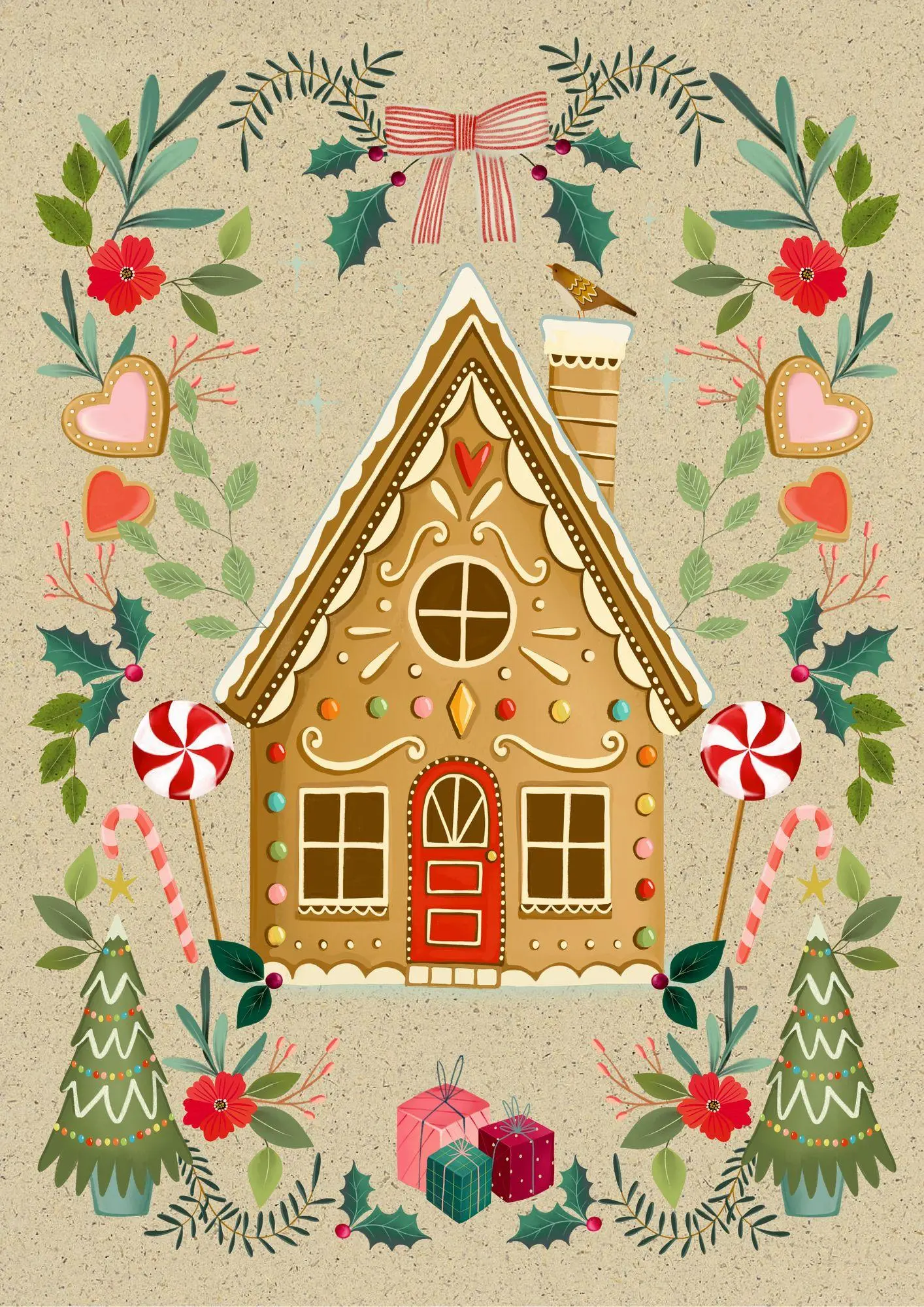 Bild: 4050003958842 | A5-Graspapier-Adventskalender - Weihnachtszauber | Nicola Evans | 4 S.