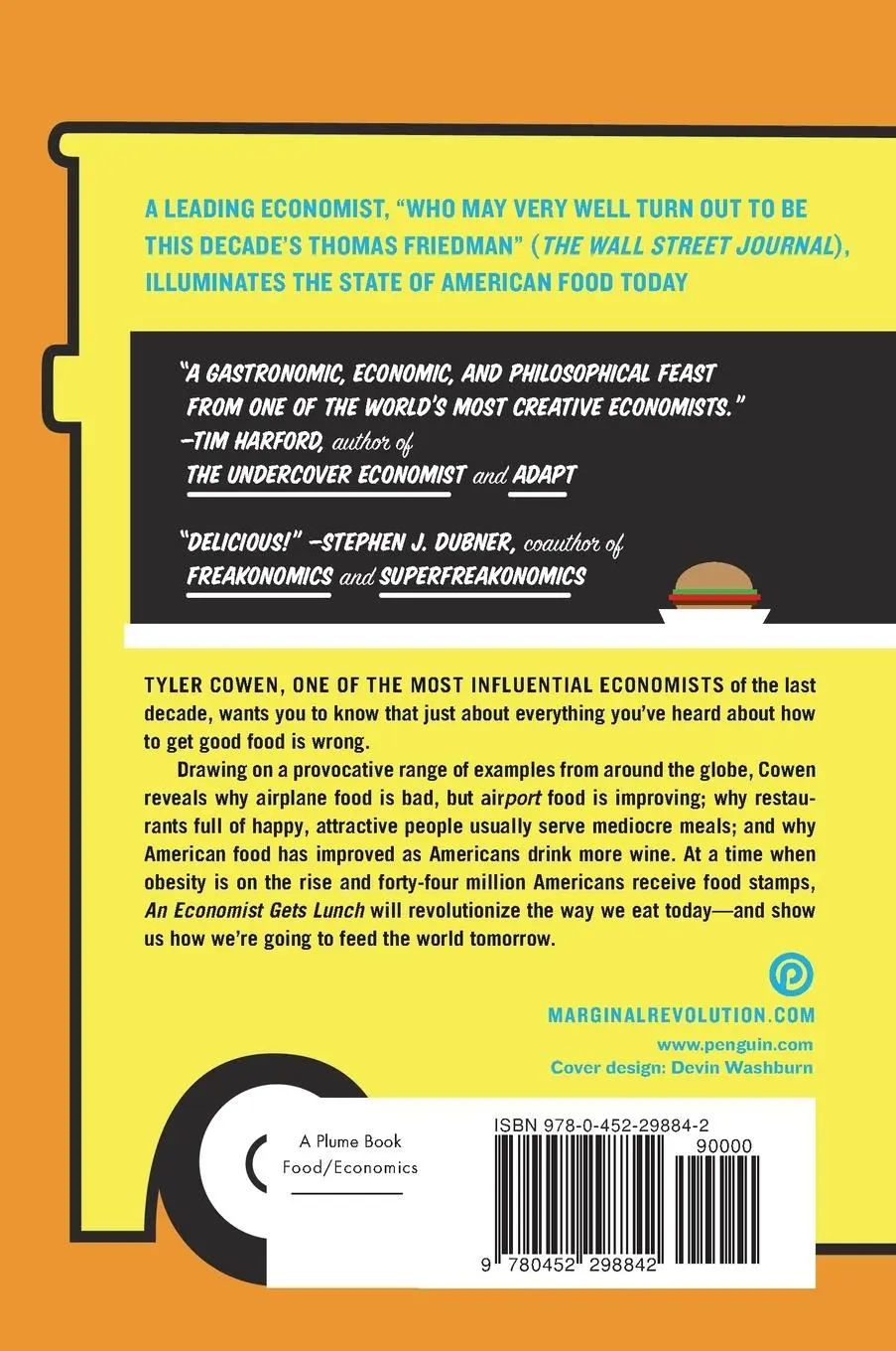 Rückseite: 9780452298842 | An Economist Gets Lunch | New Rules for Everyday Foodies | Tyler Cowen