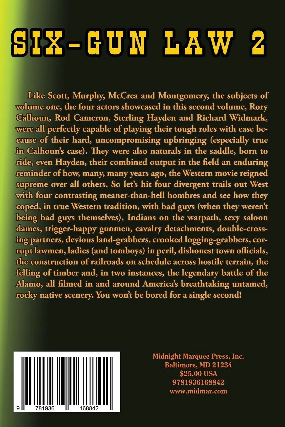 Rückseite: 9781936168842 | SIX-GUN LAW Volume 2 | Barry Atkinson | Taschenbuch | Englisch | 2018