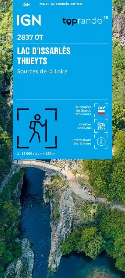 Cover: 9782758558842 | 2837OT Lac D'Issarlès - Thueyts - Sources De La Loire | 1:25000 | 2026