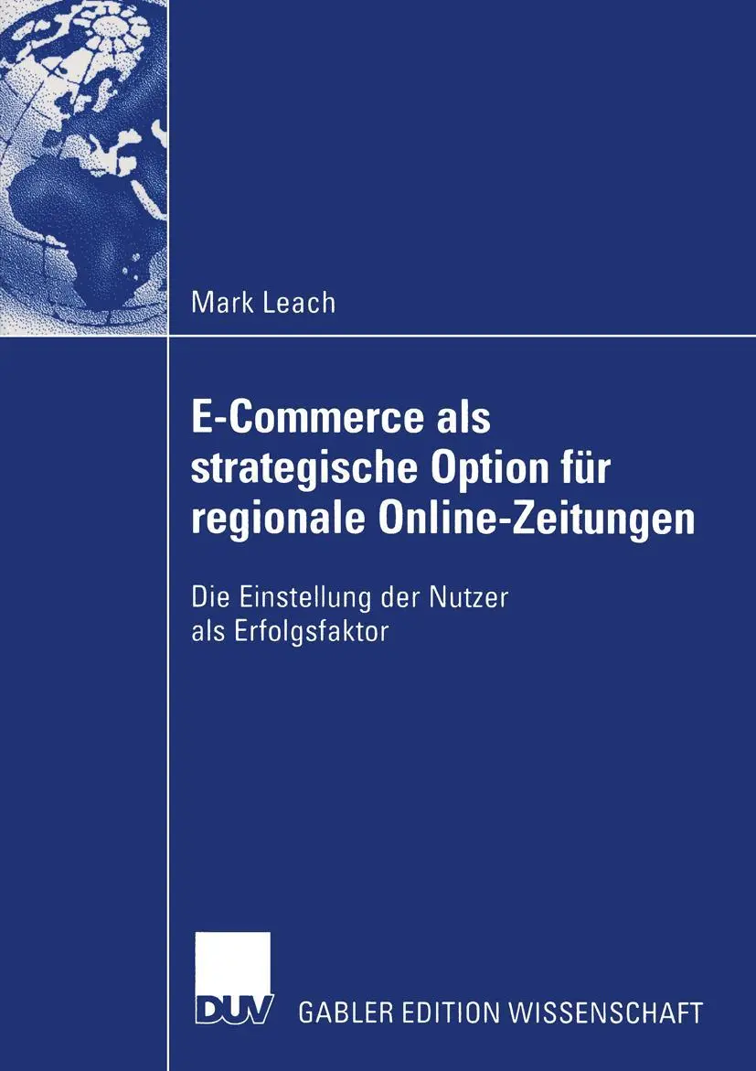 Cover: 9783824478842 | E-Commerce als strategische Option für regionale Online-Zeitungen