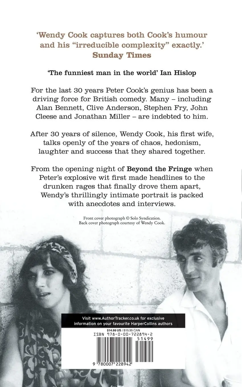Rückseite: 9780007228942 | So Farewell Then | The Biography of Peter Cook | Wendy E. Cook | Buch