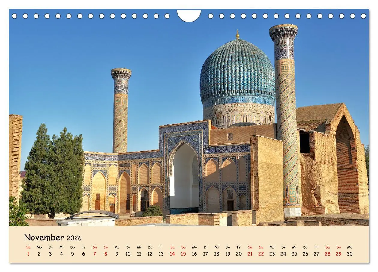 Bild: 9783457248942 | Usbekistan, Perlen der Seidenstraße (Wandkalender 2026 DIN A4...