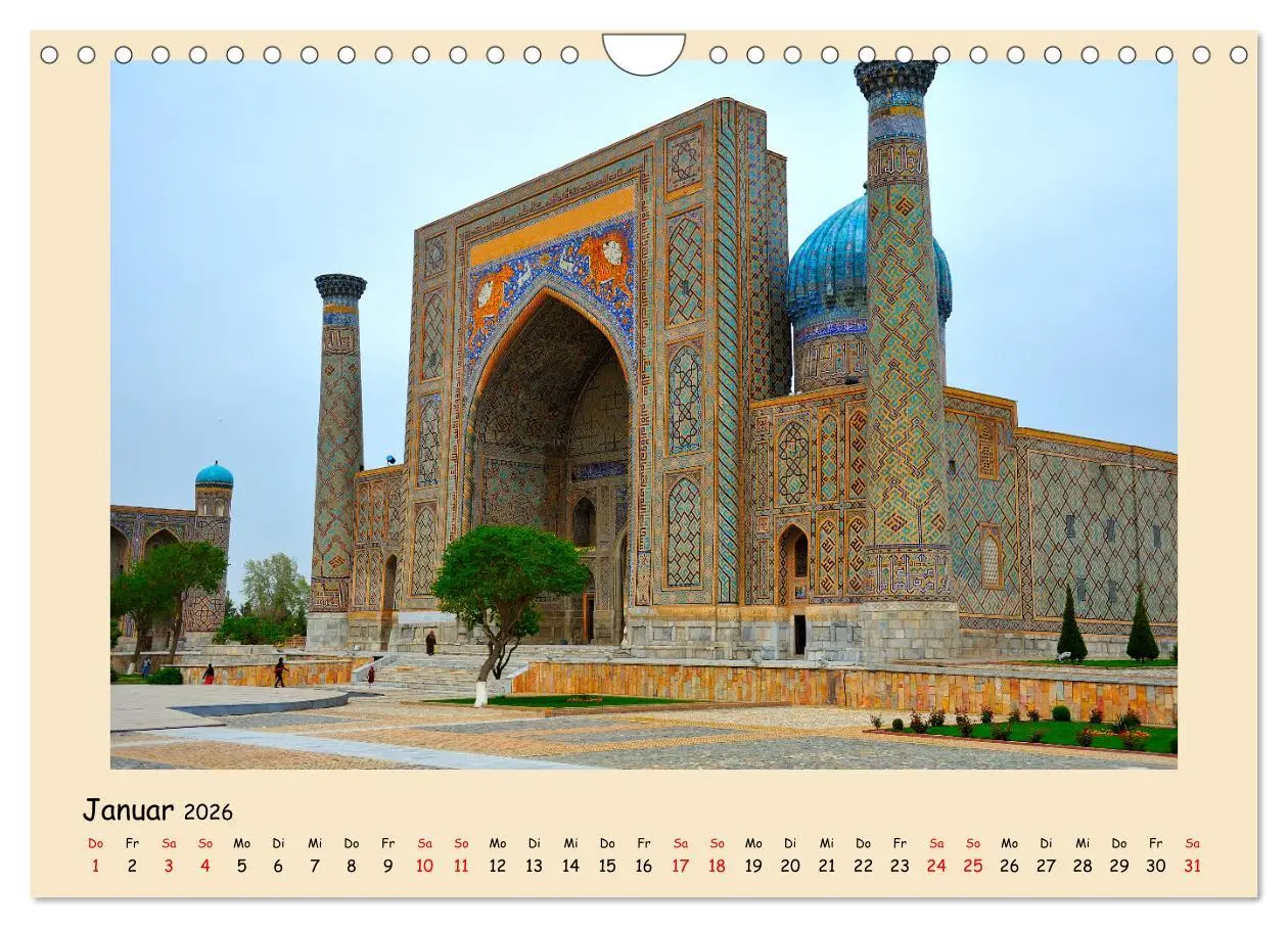 Bild: 9783457248942 | Usbekistan, Perlen der Seidenstraße (Wandkalender 2026 DIN A4...