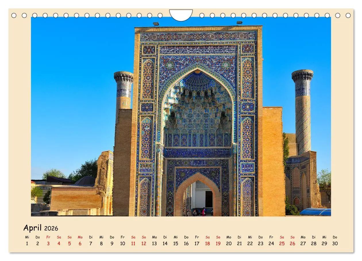 Bild: 9783457248942 | Usbekistan, Perlen der Seidenstraße (Wandkalender 2026 DIN A4...