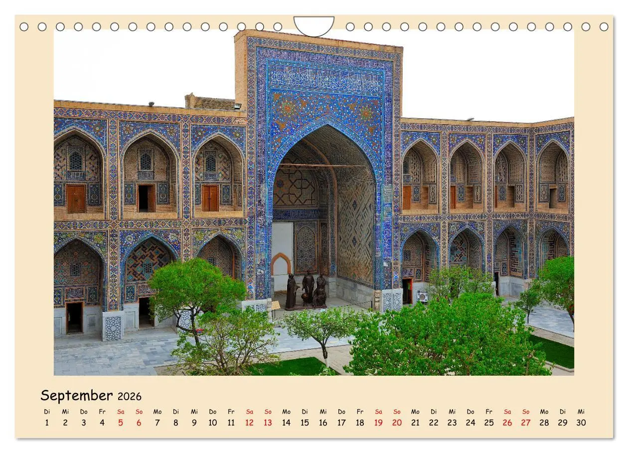 Bild: 9783457248942 | Usbekistan, Perlen der Seidenstraße (Wandkalender 2026 DIN A4...