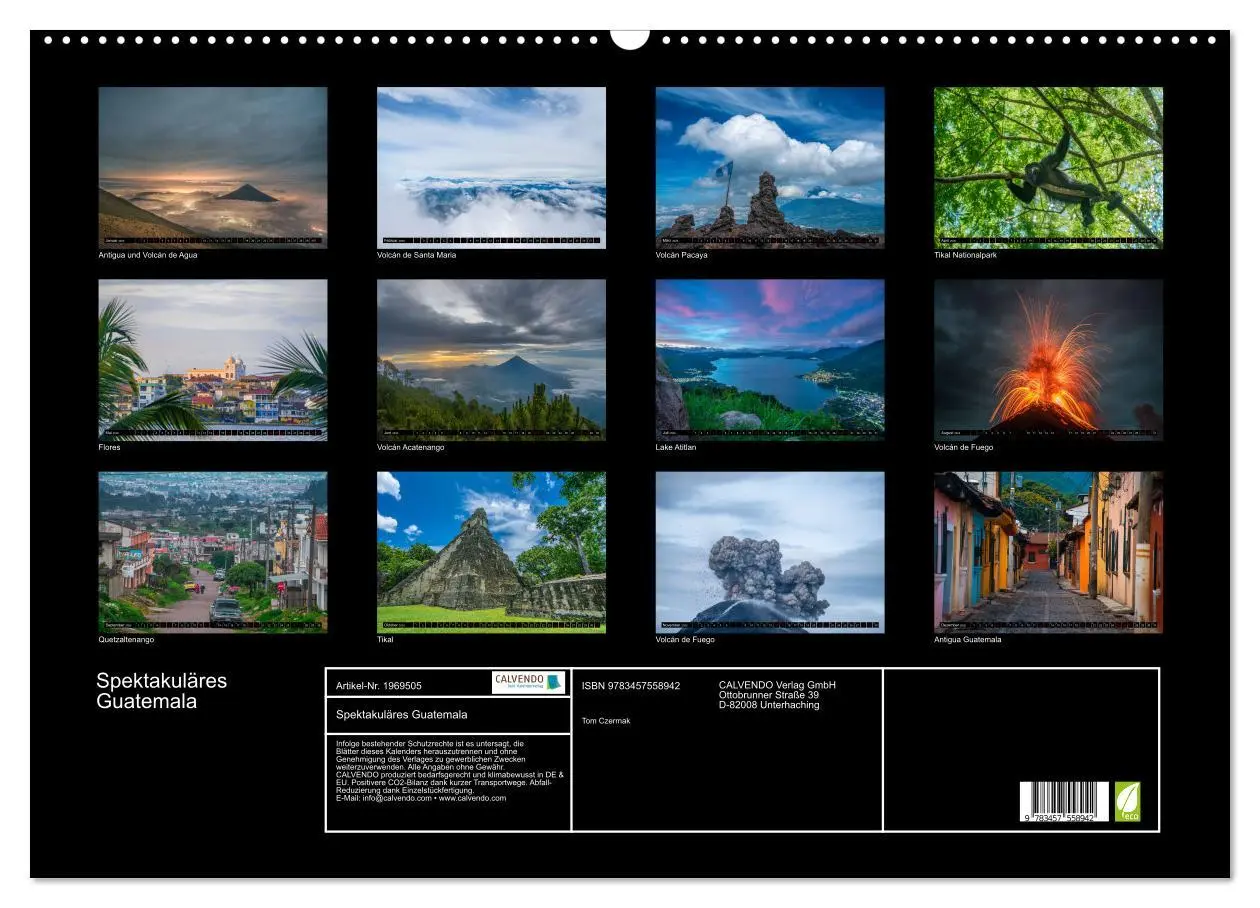 Bild: 9783457558942 | Spektakuläres Guatemala (Wandkalender 2026 DIN A2 quer), CALVENDO...