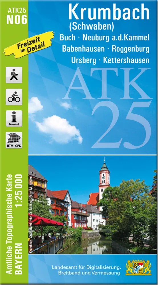 Cover: 9783899338942 | ATK25-N06 Krumbach (Schwaben) (Amtliche Topographische Karte 1:25000)